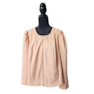 NWT Liz Claiborne Women's  Peach Jacket‎ Full Zip Pockets Lined Plus Size 20W